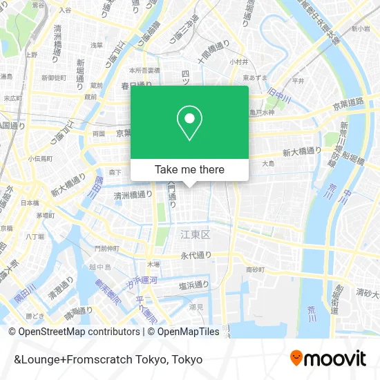 &Lounge+Fromscratch Tokyo map