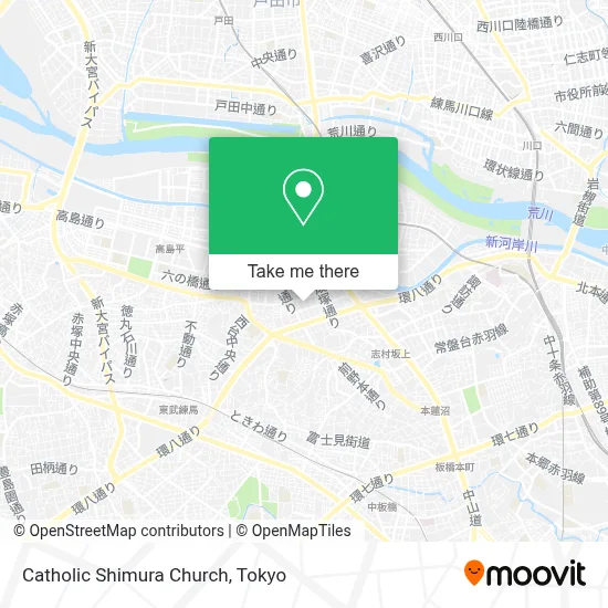 Catholic Shimura Church map