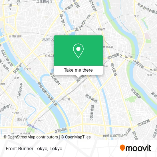 Front Runner Tokyo map