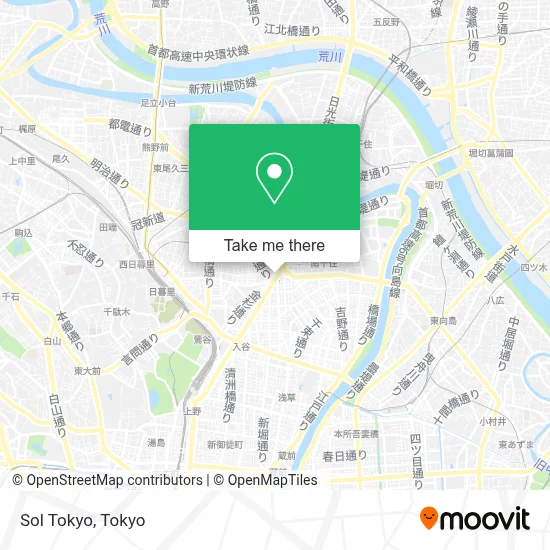 Sol Tokyo map