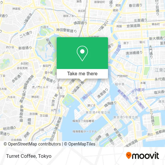 Turret Coffee map