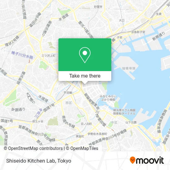 Shiseido Kitchen Lab map