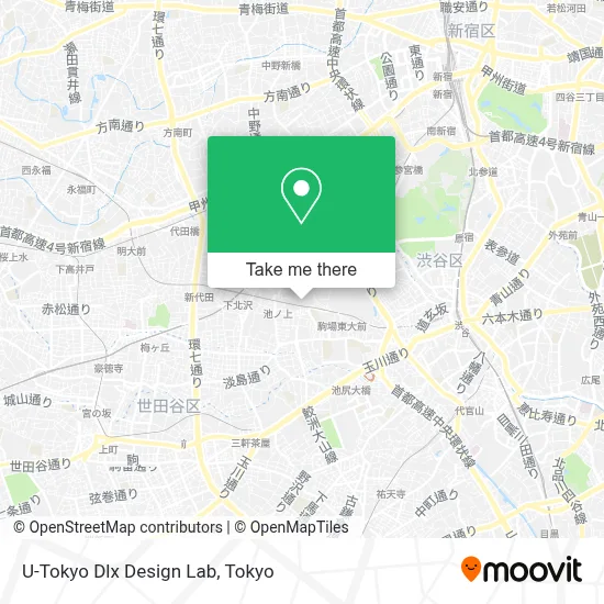 U-Tokyo Dlx Design Lab map