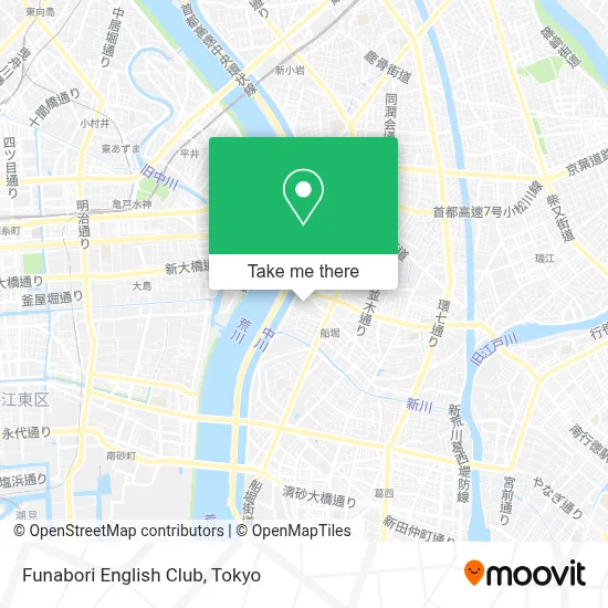 Funabori English Club map