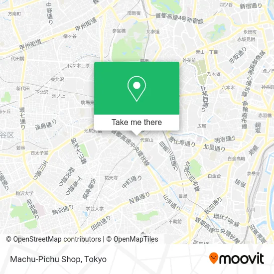 Machu-Pichu Shop map