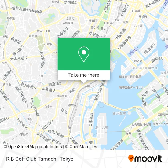 R.B Golf Club Tamachi map