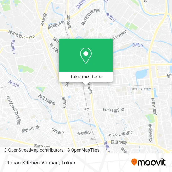 Italian Kitchen Vansan map