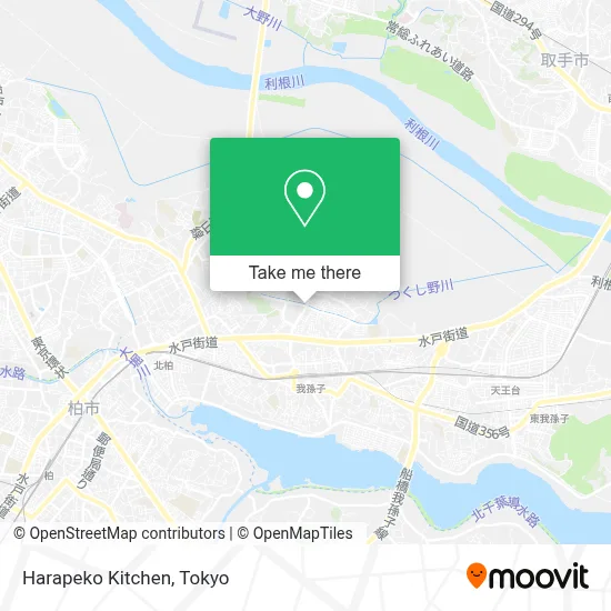 Harapeko Kitchen map