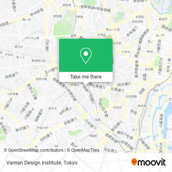 Vantan Design Institute map