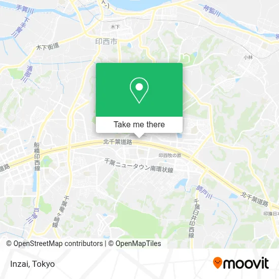 Inzai map