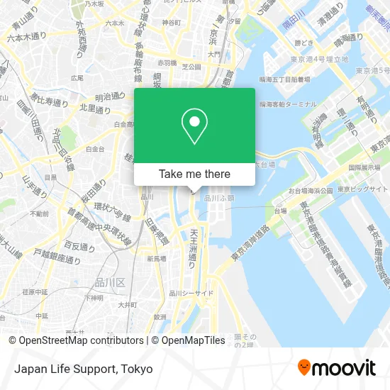 Japan Life Support map