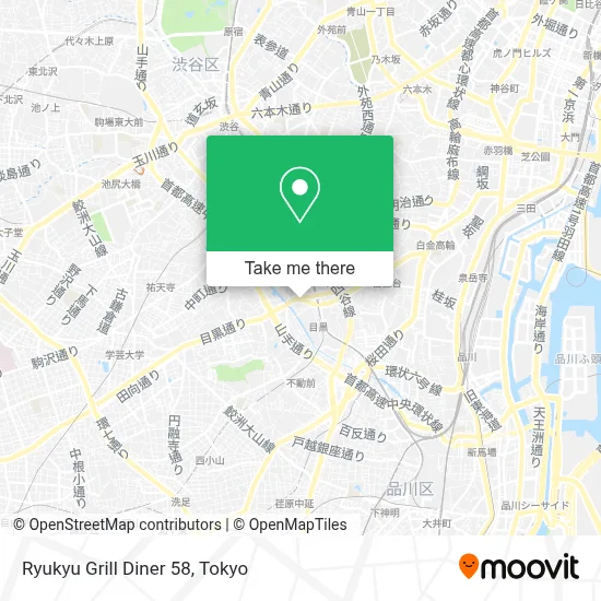 Ryukyu Grill Diner 58 map