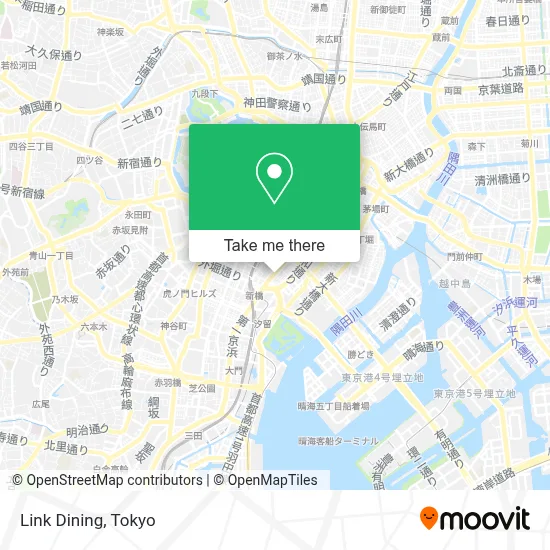 Link Dining map