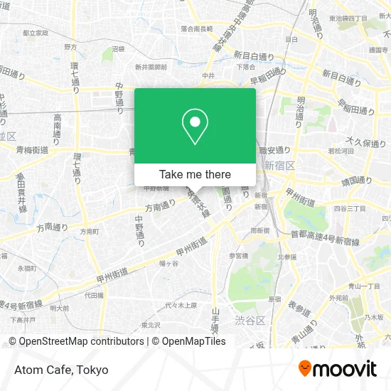 Atom Cafe map