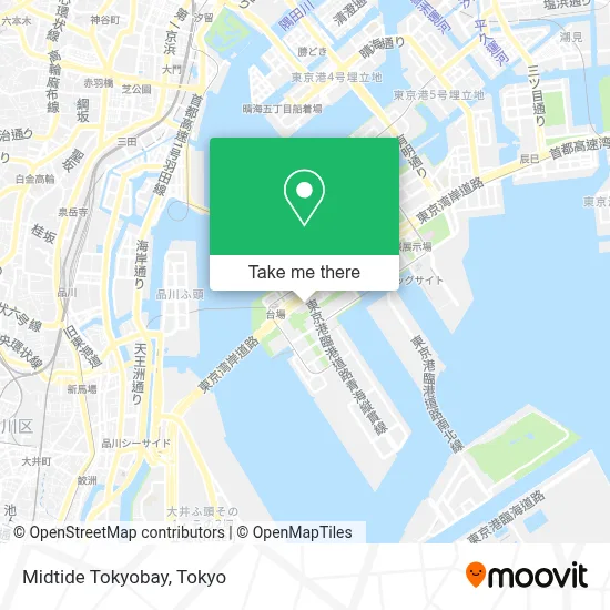 Midtide Tokyobay map
