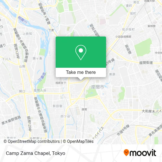 Camp Zama Chapel map