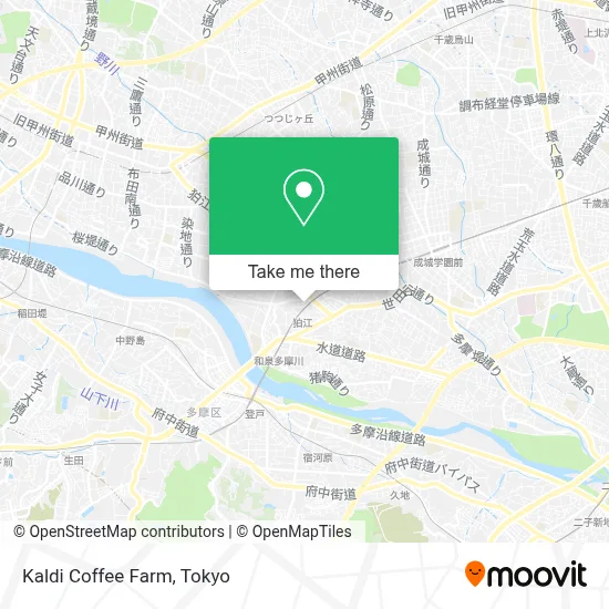 Kaldi Coffee Farm map