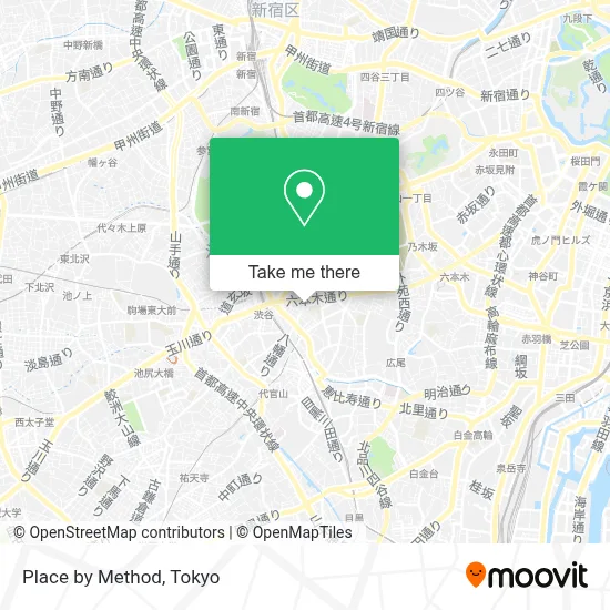 Place by Method map