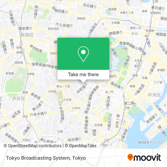 Tokyo Broadcasting System map