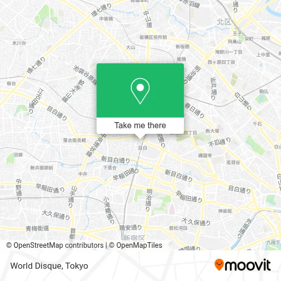 World Disque map