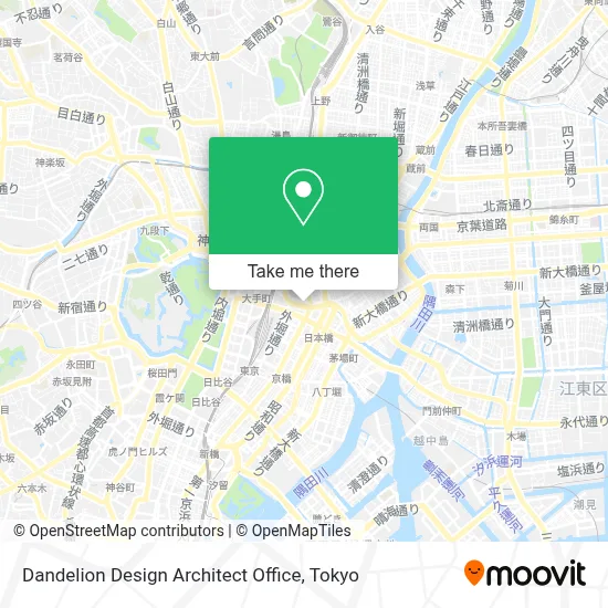 Dandelion Design Architect Office map