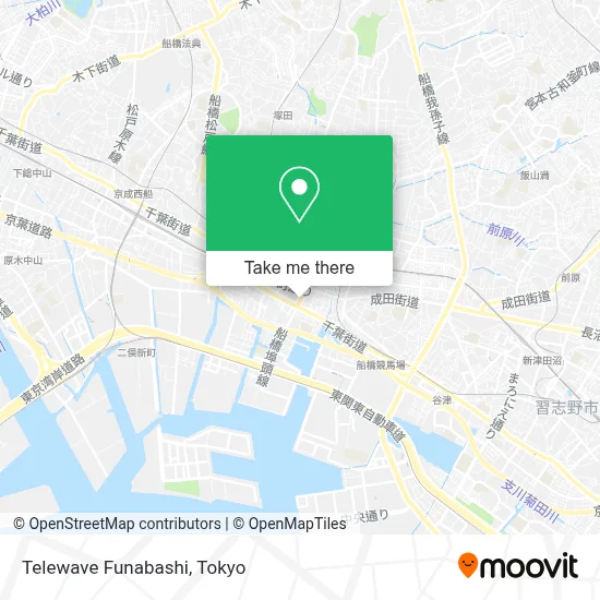 Telewave Funabashi map