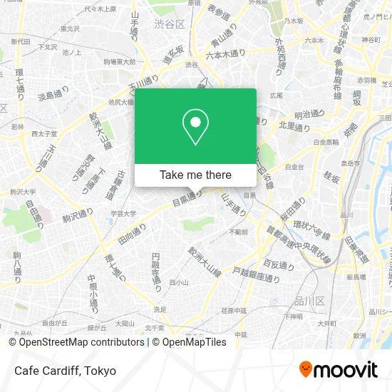 Cafe Cardiff map