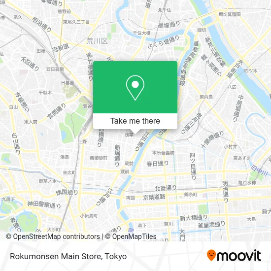 Rokumonsen Main Store map