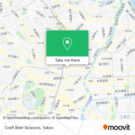 Craft Beer Scissors map