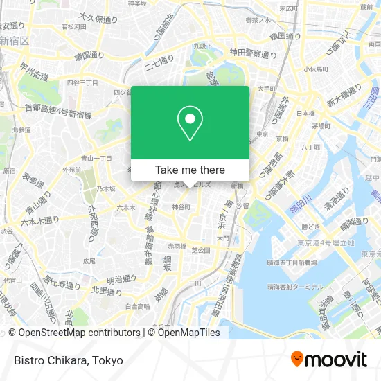 Bistro Chikara map
