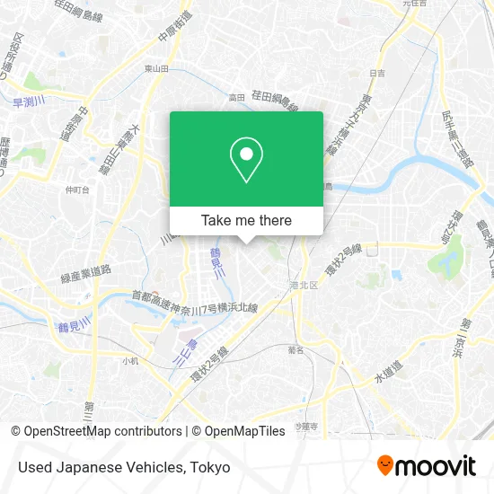 Used Japanese Vehicles map