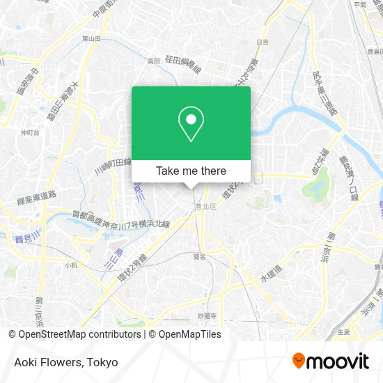 Aoki Flowers map