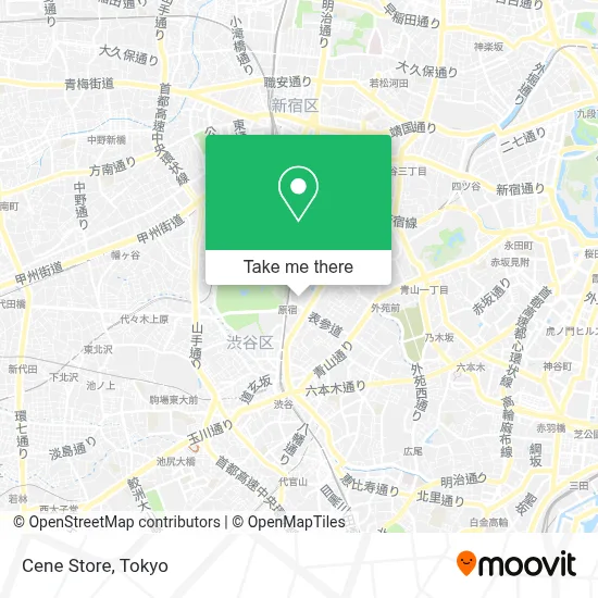 Cene Store map