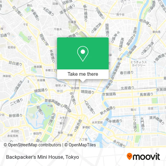 Backpacker's Mini House map