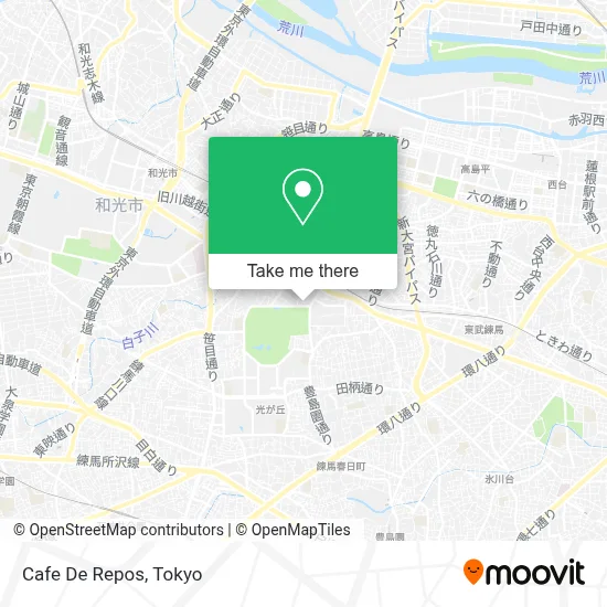 Cafe De Repos map