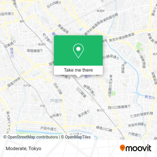 Moderate map