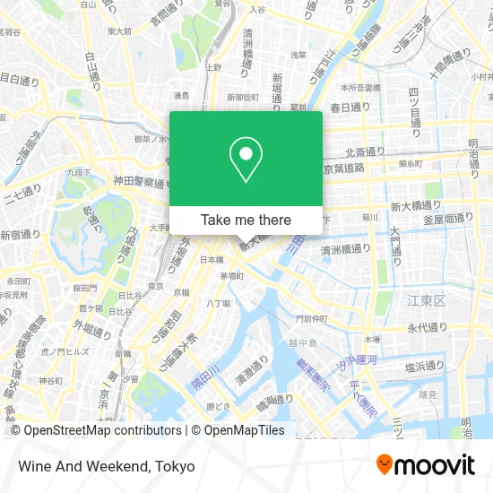 Wine And Weekend map