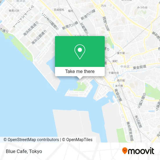 Blue Cafe map