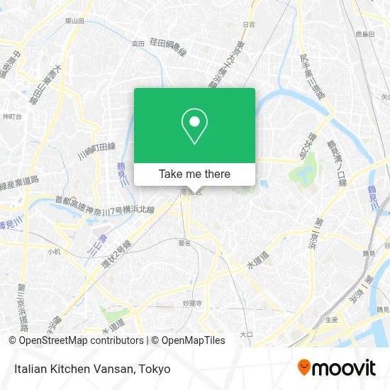 Italian Kitchen Vansan map