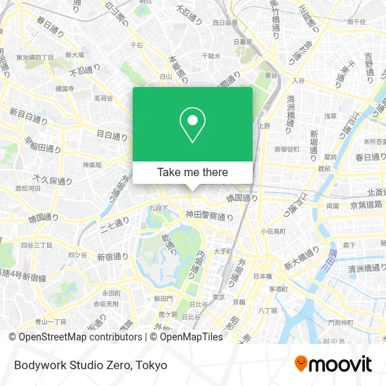 Bodywork Studio Zero map