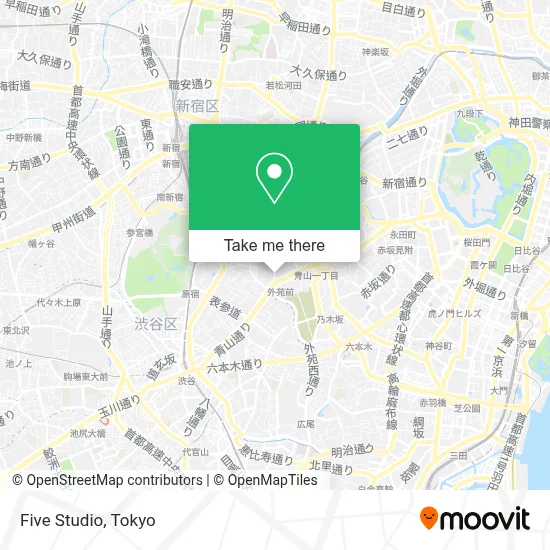 Five Studio map