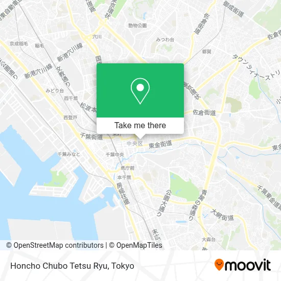 Honcho Chubo Tetsu Ryu map