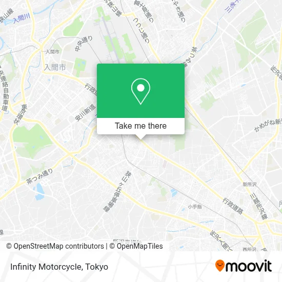 Infinity Motorcycle map