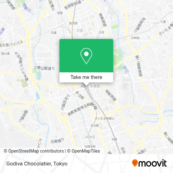 Godiva Chocolatier map