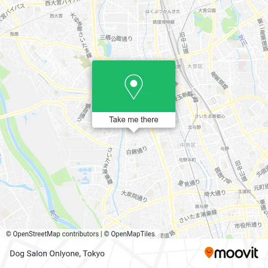 Dog Salon Onlyone map