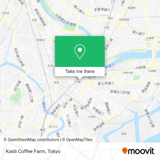 Kaldi Coffee Farm map