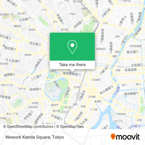 Wework Kanda Square map