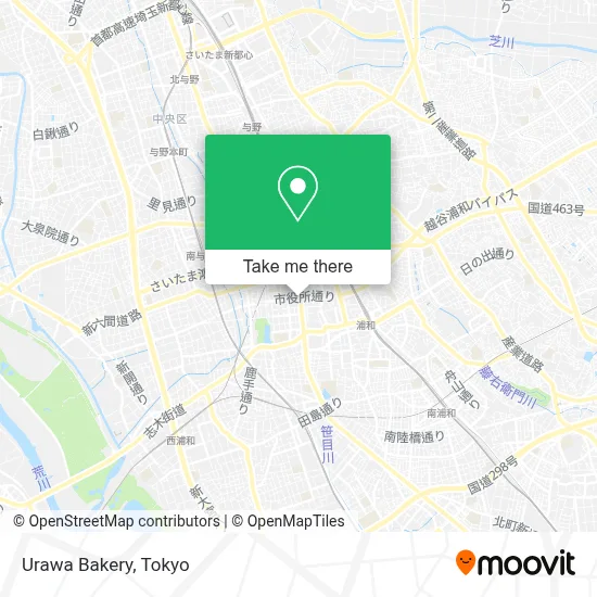 Urawa Bakery map