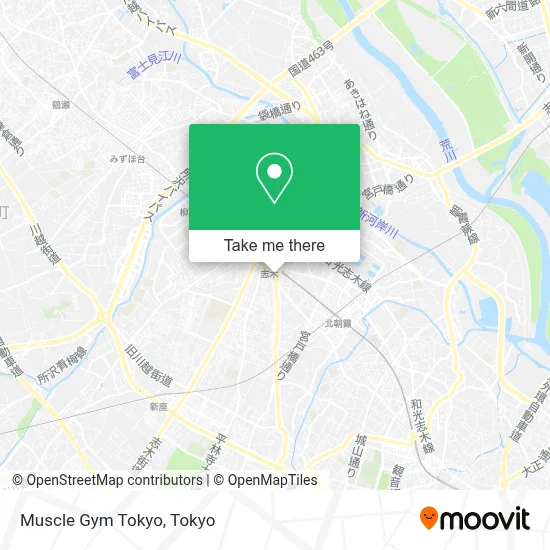 Muscle Gym Tokyo map