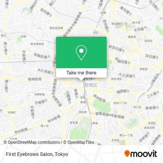 First Eyebrows Salon map